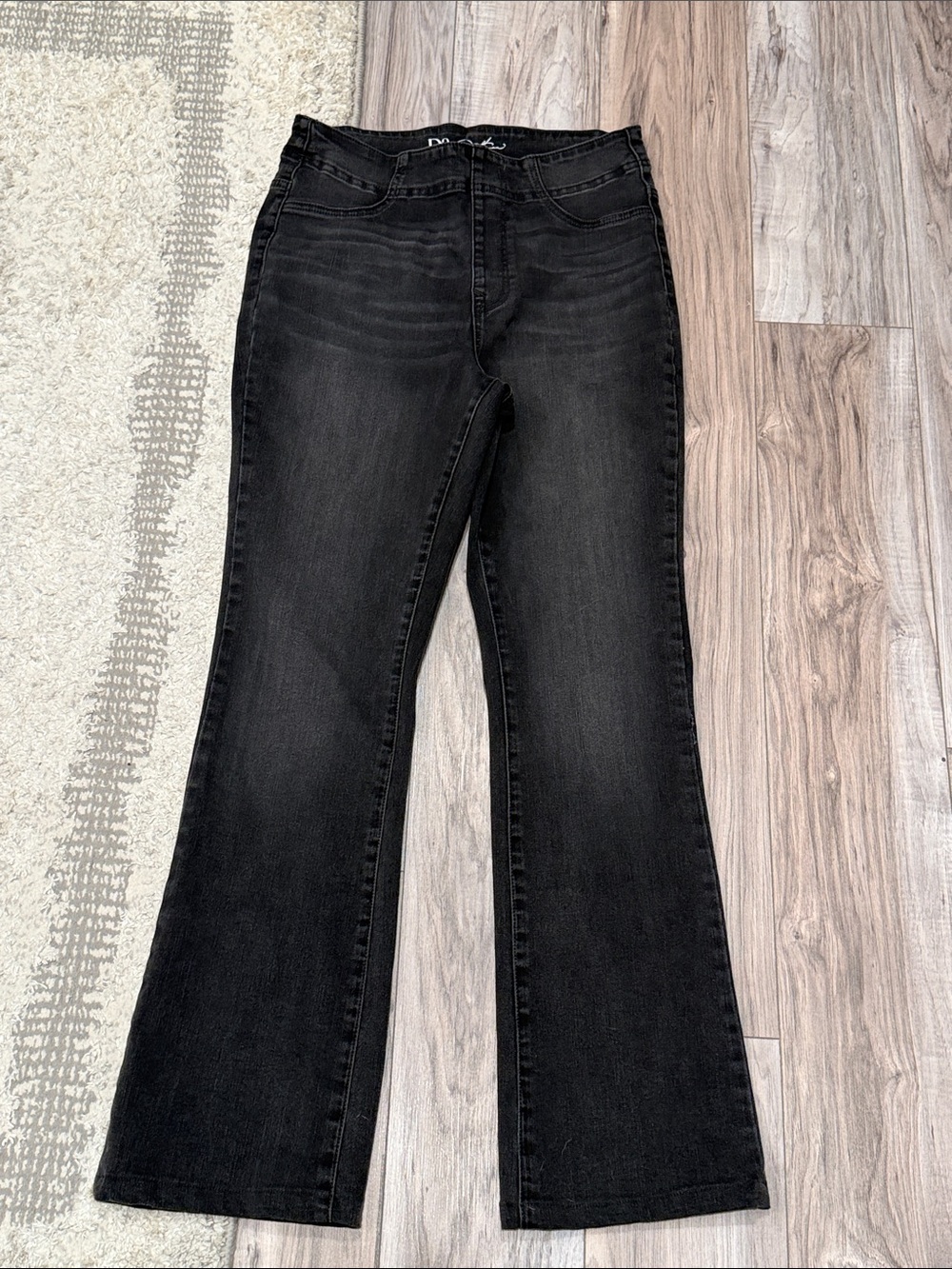 DG2 by Diane Gilman Black Bootcut Jeans